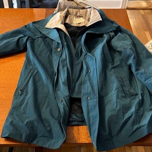 Coldwater Creek Women's Teal Raincoat